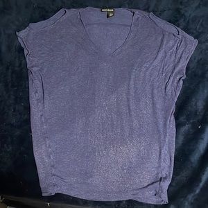 DKNY shoulderless shirt